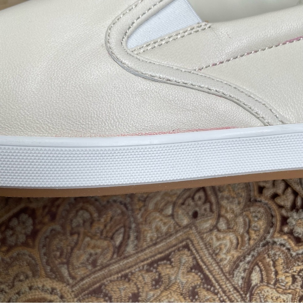 New Bally Hinka Bone White Lamb Leather Slip On Loafer Sneakers Size 10 NWOB - Picture 10 of 12